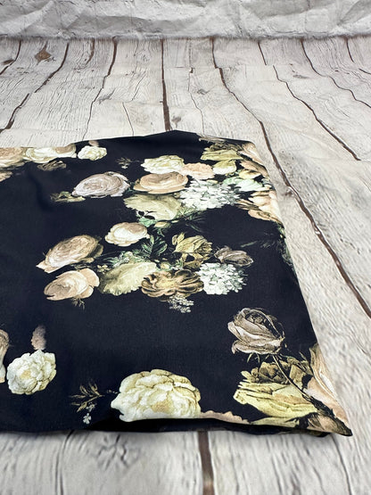 4 Way Stretch Assorted Print Nylon Spandex Fabric By The Yard Tricot Swim Wear Bikini Active Black Nude Flower Floral  240 GSM