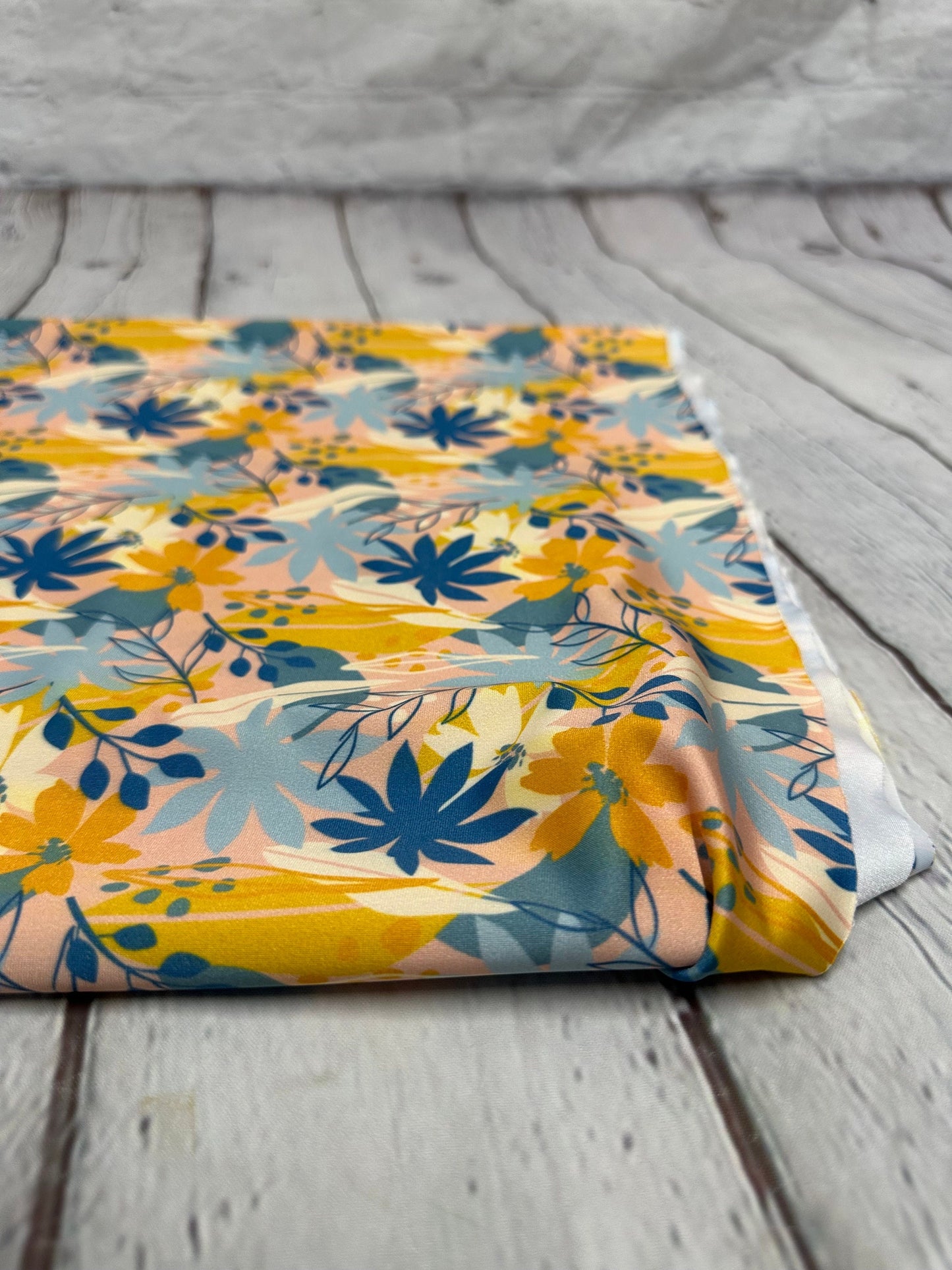 4 Way Stretch Print Spandex Fabric By The Yard Tricot Swim Wear Bikini Abstract Flower Boho Floral Geometric 280 GSM