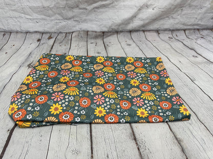 4 Way Stretch Print Nylon Spandex Fabric By The Yard Tricot Swim Wear Bikini Active Wear Boho Abstract Floral 70s Retro Vintage 280 GSM