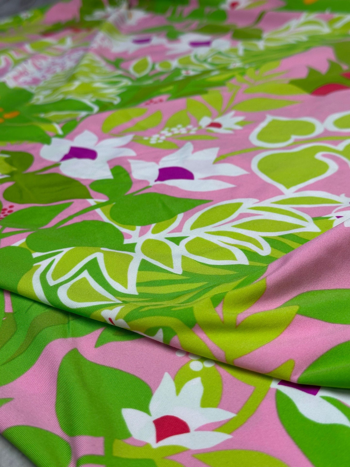 4 Way Stretch Print Nylon Spandex Fabric By The Yard Tricot Swim Wear Bikini Active Wear Tropical Floral Geometric Pink Green Flower