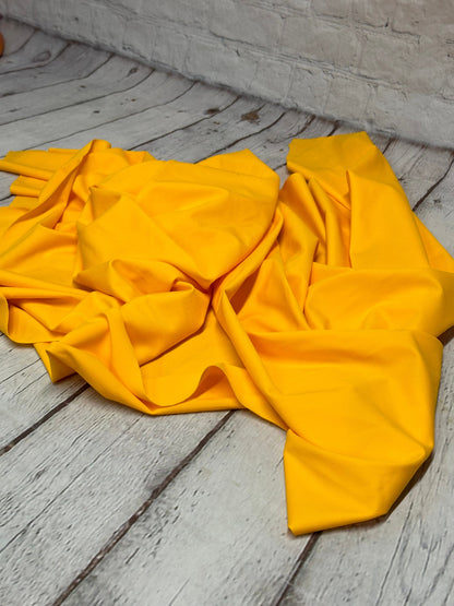 Nylon Spandex Tricot Solid Swimwear Activewear Fabric  By The Yard Dark Yellow Mustard Hues