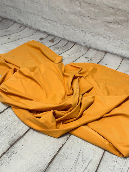 Nylon Spandex Tricot Solid Swimwear Activewear Fabric  By The Yard Dark Yellow Mustard Hues