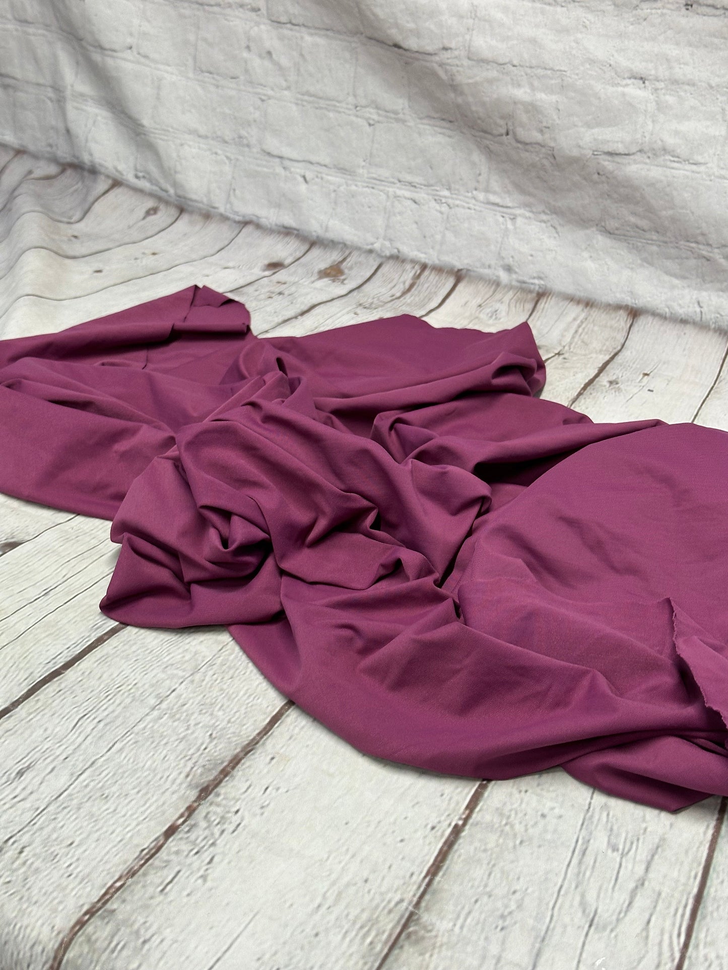 Nylon Spandex Tricot Solid Swimwear Activewear Fabric  By The Yard  Dusty Purple Hue