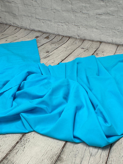 Nylon Spandex Tricot Solid Swimwear Activewear Fabric  By The Yard Light Blue Shades Hue