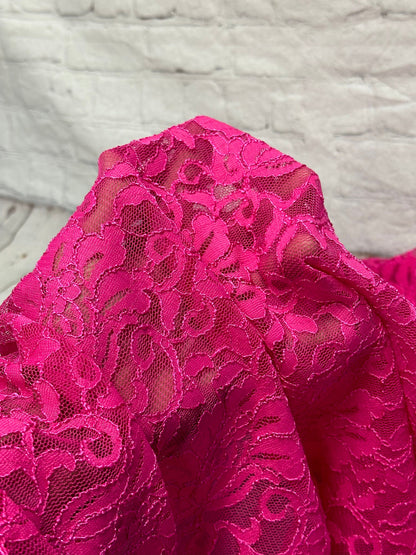 Texture Embroidered Raised Stretch Lace Nylon Spandex Lace Spandex