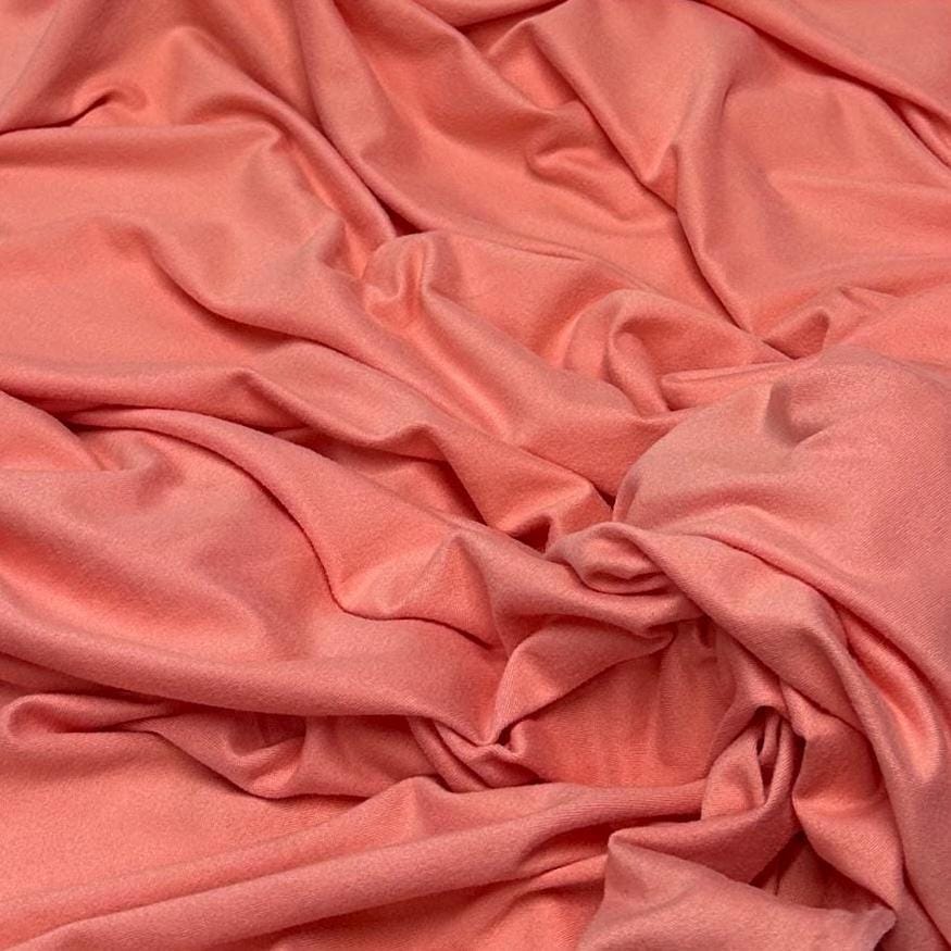 DBP Fabric Double Brushed Poly Fabric by the Yard DBP Jersey Stretchy Soft Polyester Stretch Fabric 1 Yard Solid #6