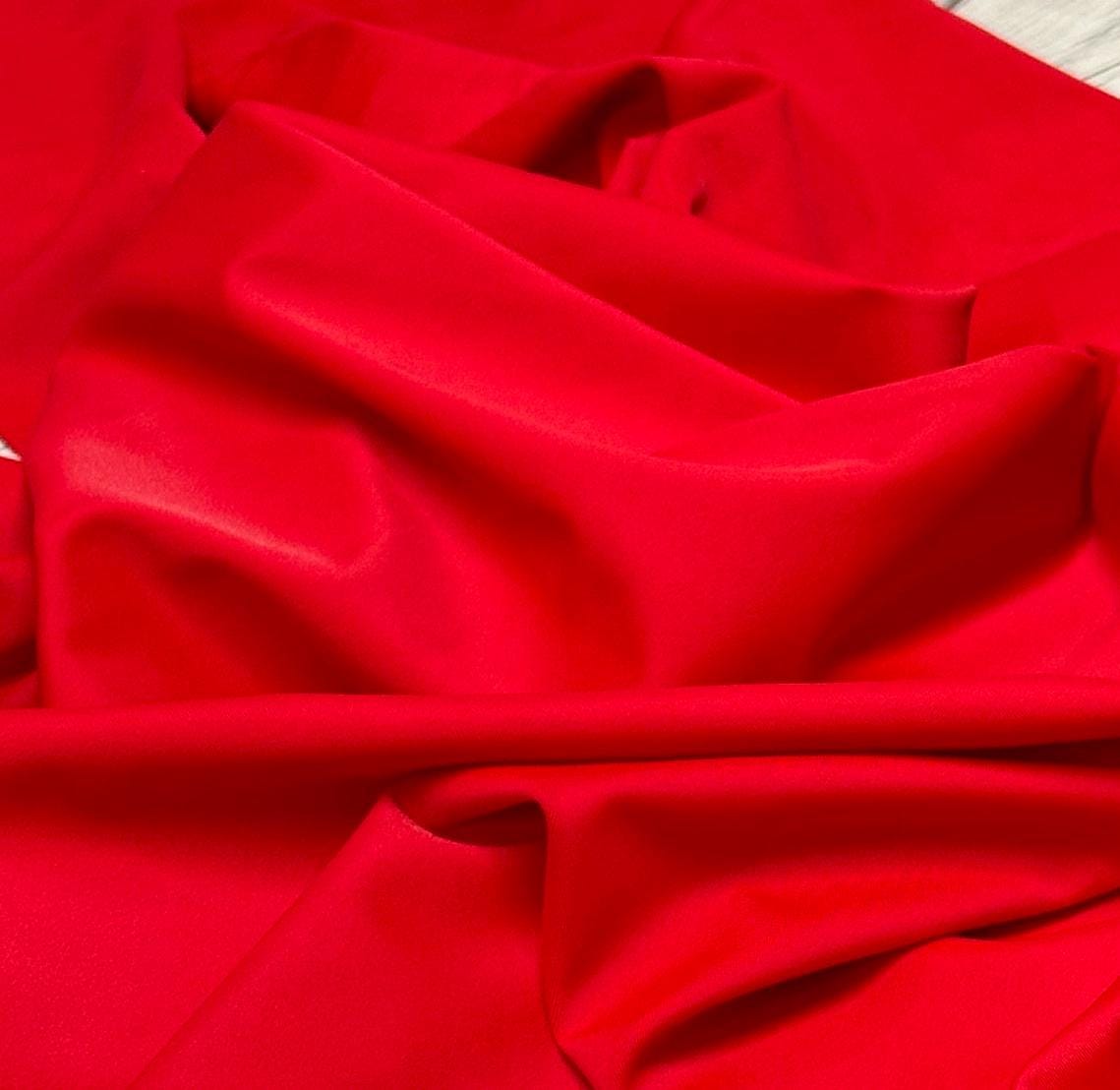 Nylon Spandex Tricot Solid Swimwear Activewear Fabric  By The Yard  Red Hues