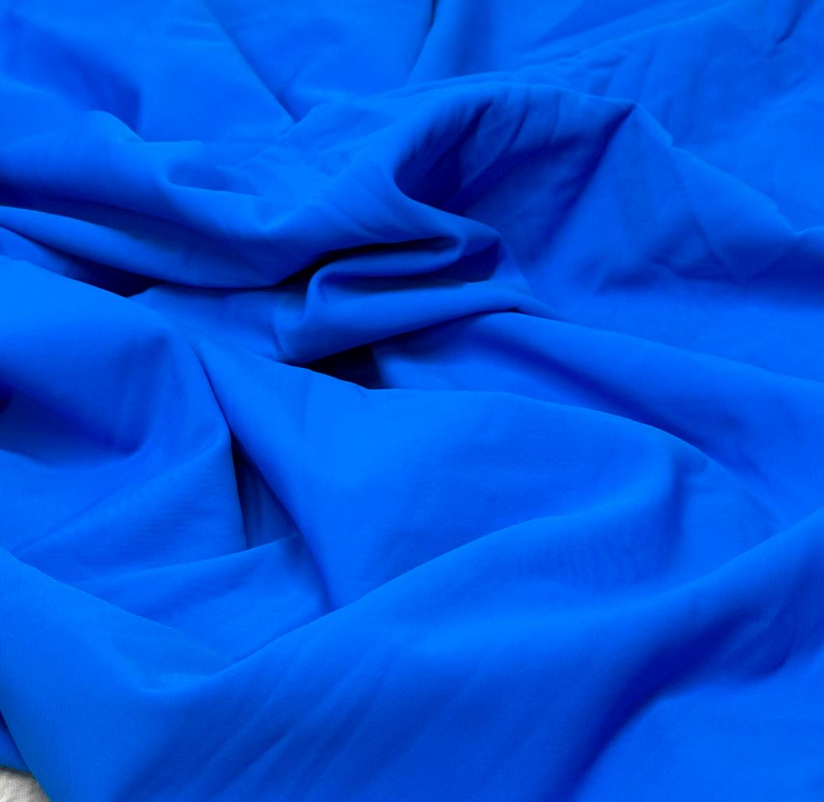 Nylon Spandex Tricot Solid Swimwear Activewear Fabric  By The Yard Blue Shades