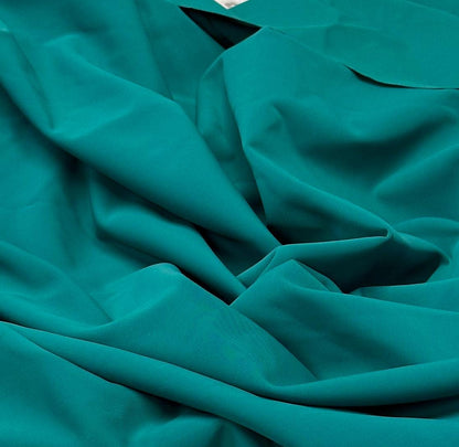 Nylon Spandex Tricot Solid Swimwear Activewear Fabric  By The Yard  Blue/Green Color Hue