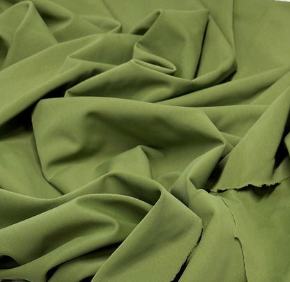 Nylon Spandex Tricot Solid Swimwear Activewear Fabric  By The Yard  Olive Color Hue