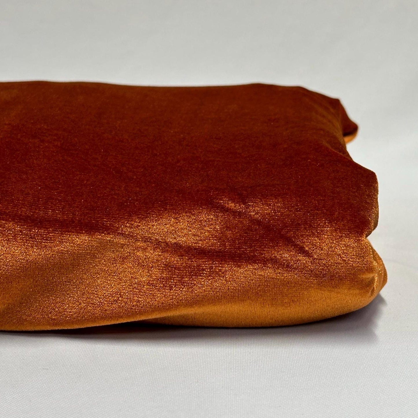 VELVET  Stretch Polyester Fabric By The Yard Copper