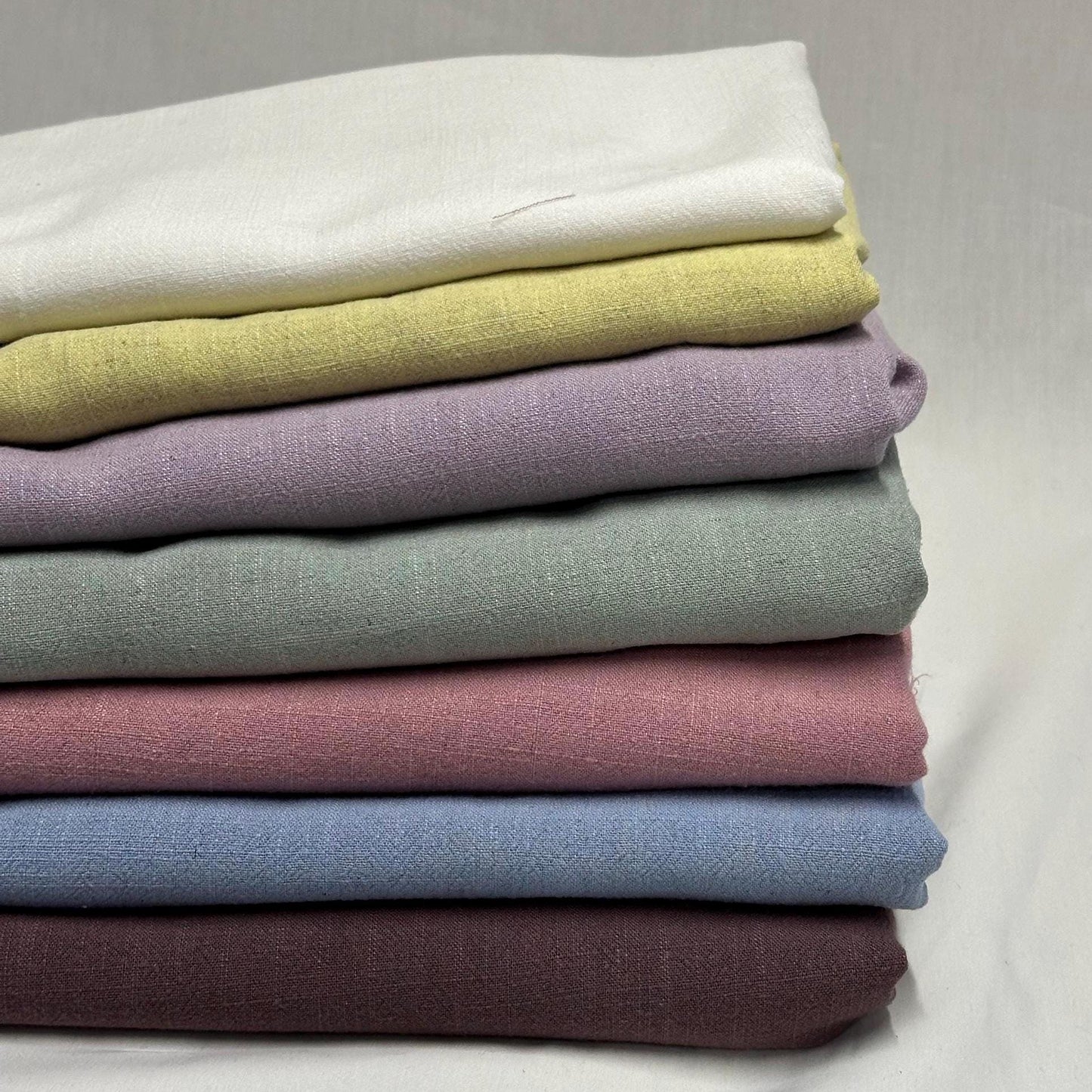 Rayon Linen Blend Soft Woven Fabric By The Yard 240 GSM Pastel #2