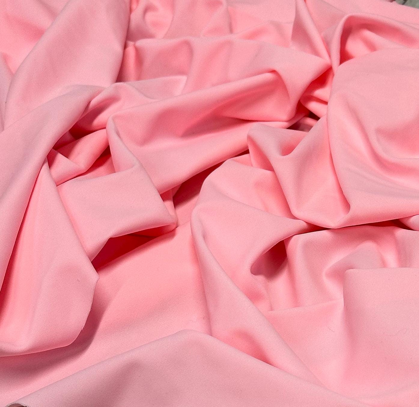 Nylon Spandex Tricot Solid Swimwear Activewear Fabric  By The Yard Pink Colors