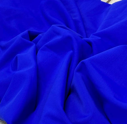 Nylon Spandex Tricot Solid Swimwear Activewear Fabric  By The Yard Blue Shades