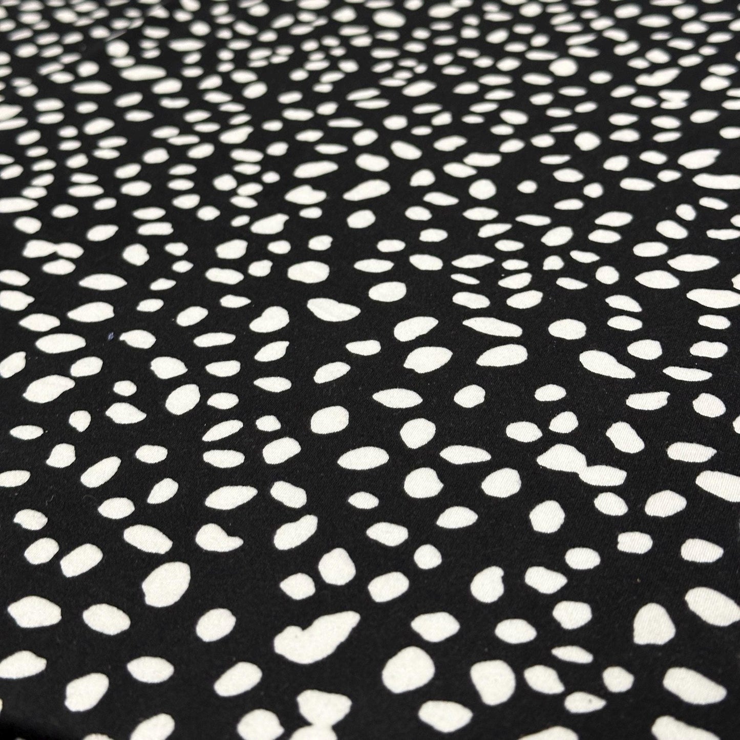 DBP Double Brushed Poly Spandex Print Assorted Dot Polka Dot Print By The Yard