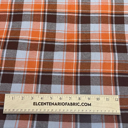 100% Cotton Double Gauze Pre Washed Gingham Checkered Big Plaid