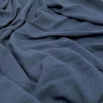 Rayon Linen Blend Soft Woven Fabric By The Yard 240 GSM Blues #3