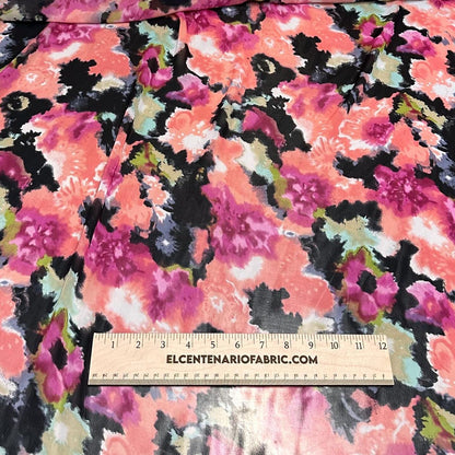 Polyester Chiffon Woven Print Fabric By The Yard Multi color Tie Dye Summer  Bright Print Summer Flowy Dress