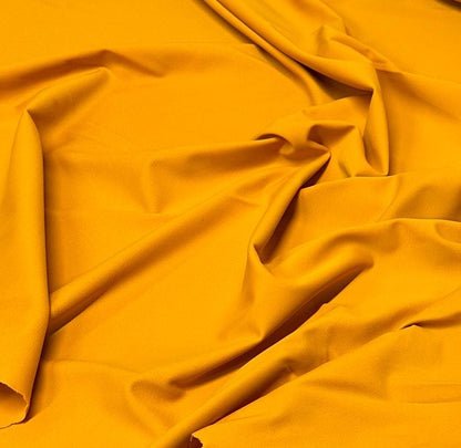 Nylon Spandex Tricot Solid Swimwear Activewear Fabric  By The Yard Dark Yellow Mustard Hues