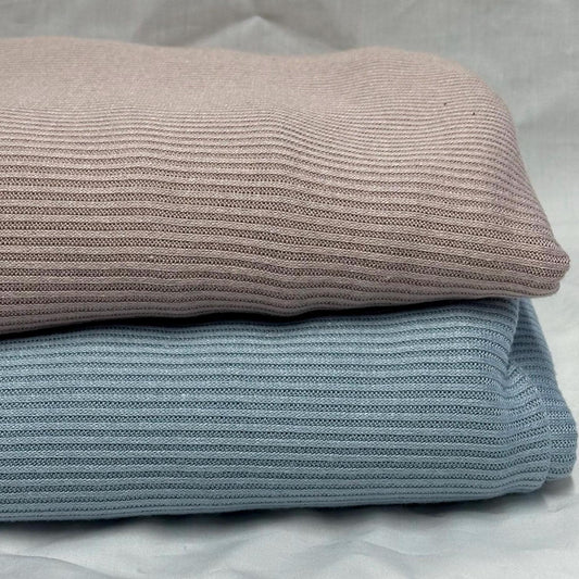 Cashmere 2x2 Rib Knit Feel Premium Sweater Knit Fabric By The Yard | 220 GSM Open Weave