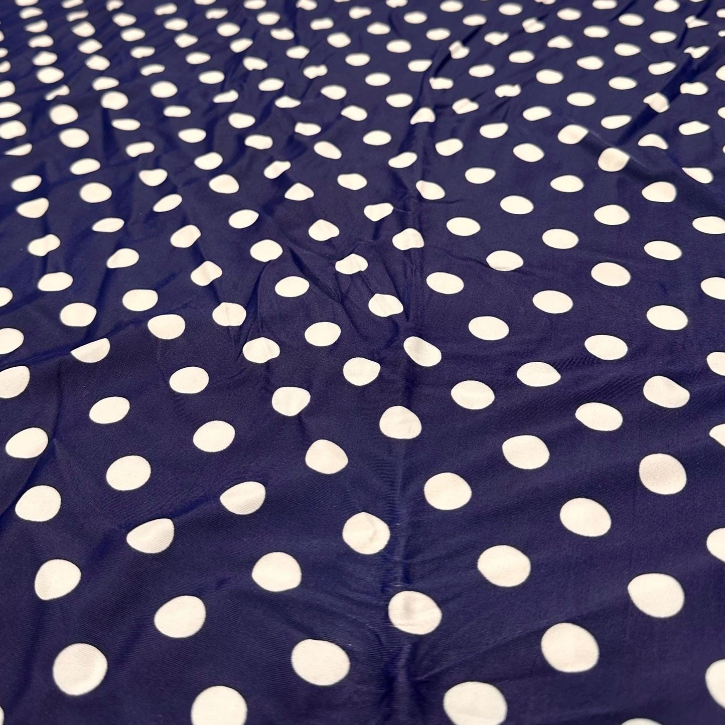 4 Way Stretch Print Nylon Spandex Fabric By The Yard Tricot Swim Wear Bikini Active Wear Navy White Polka Dot Swiss Dot