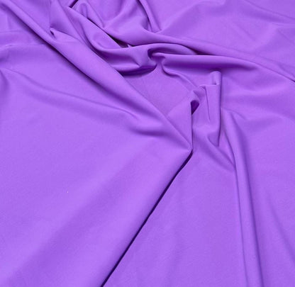 Nylon Spandex Tricot Solid Swimwear Activewear Fabric  By The Yard Dusty Purple Hue