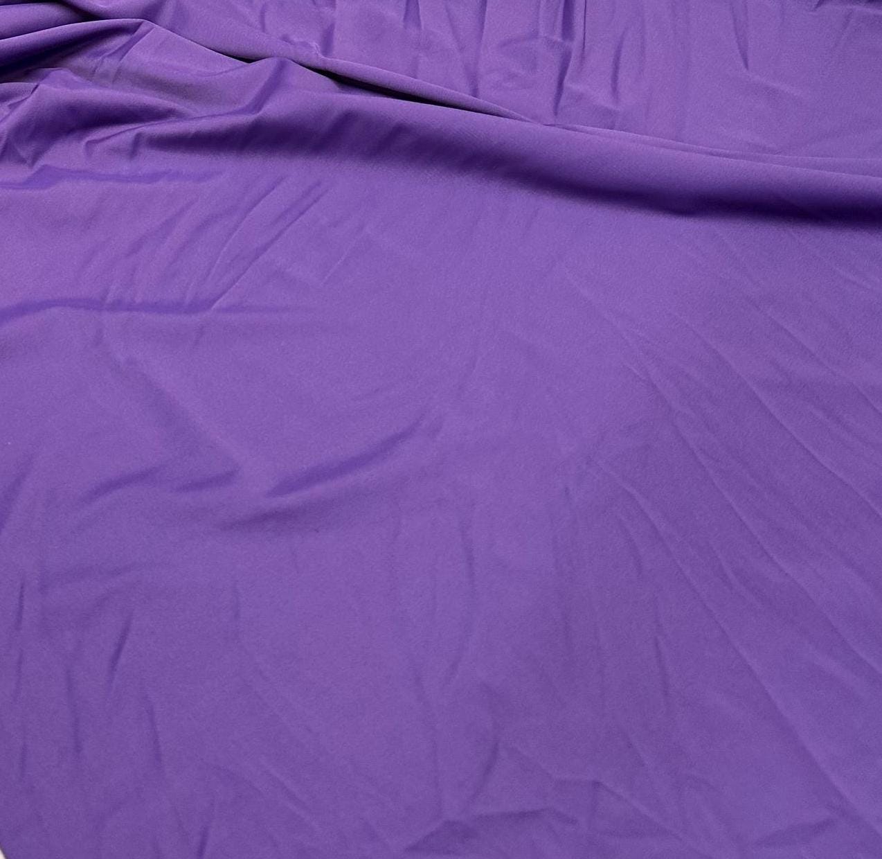 Nylon Spandex Tricot Solid Swimwear Activewear Fabric  By The Yard Dusty Purple Hue