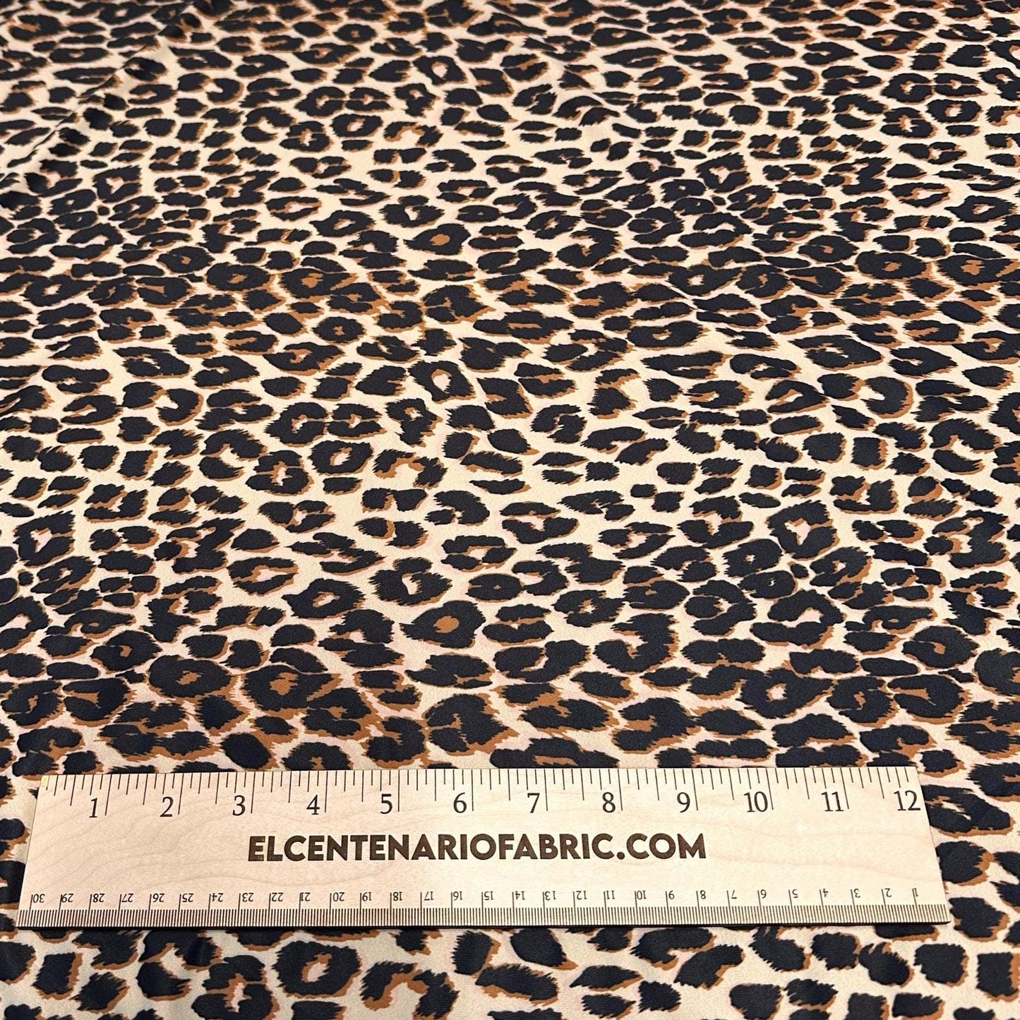 4 Way Stretch Print Nylon Spandex Fabric By The Yard Tricot Swim Wear Bikini Active Wear Brown Taupe Animal Cheetah Leopard Print