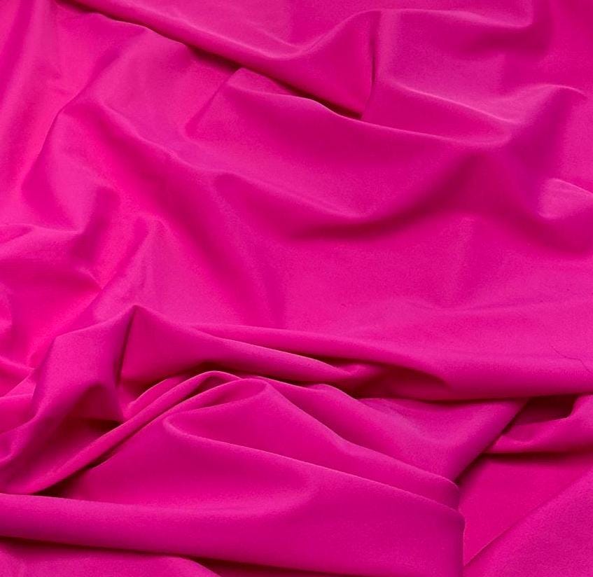 Nylon Spandex Tricot Solid Swimwear Activewear Fabric  By The Yard Fuchsia Hue