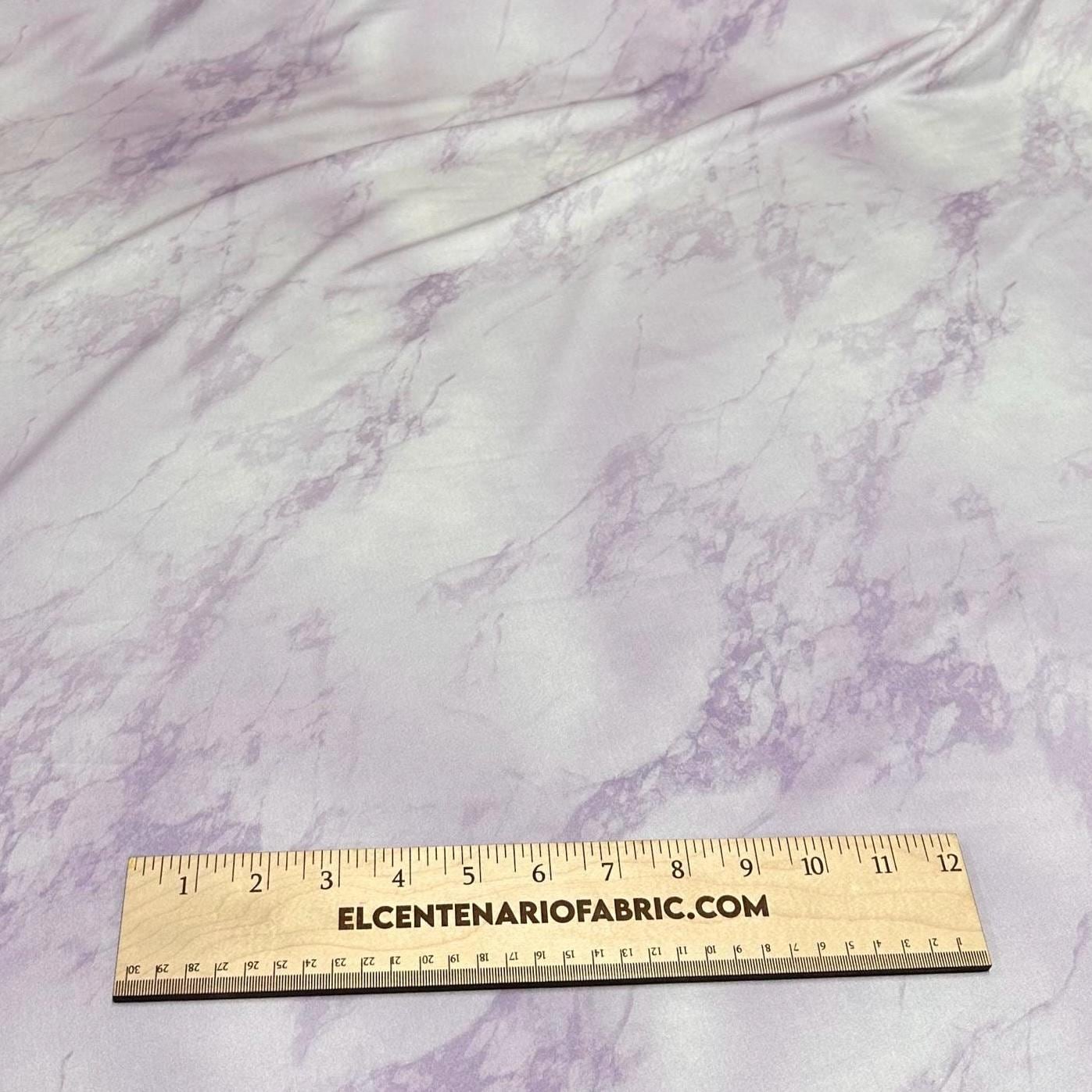 4 Way Stretch Print Nylon Spandex Fabric By The Yard Tricot Swim Wear Bikini Active Wear Marble Space Tie Dye Lilac