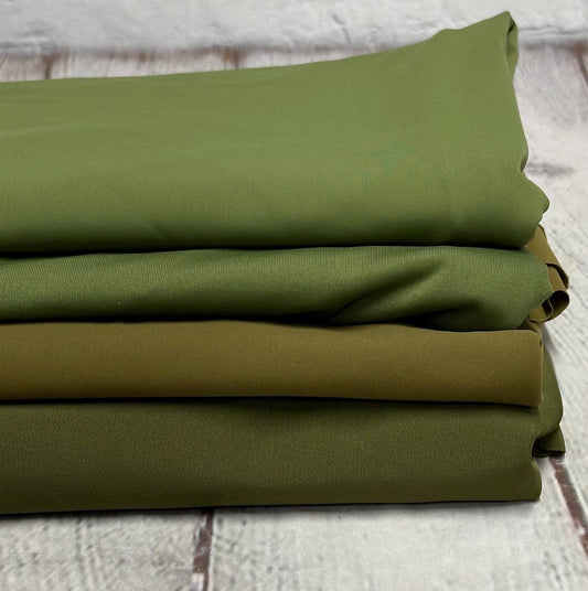 Nylon Spandex Tricot Solid Swimwear Activewear Fabric  By The Yard  Olive Color Hue