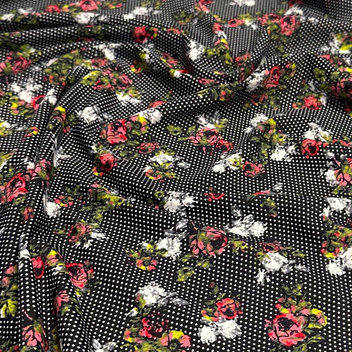 4 Way Stretch Print Nylon Spandex Fabric By The Yard Tricot Swim Wear Bikini Active Wear Polka Dot Flower Tropical Floral Print