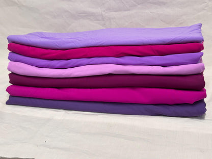 Nylon Spandex Tricot Solid Swimwear Activewear Fabric  By The Yard Dusty Purple Hue