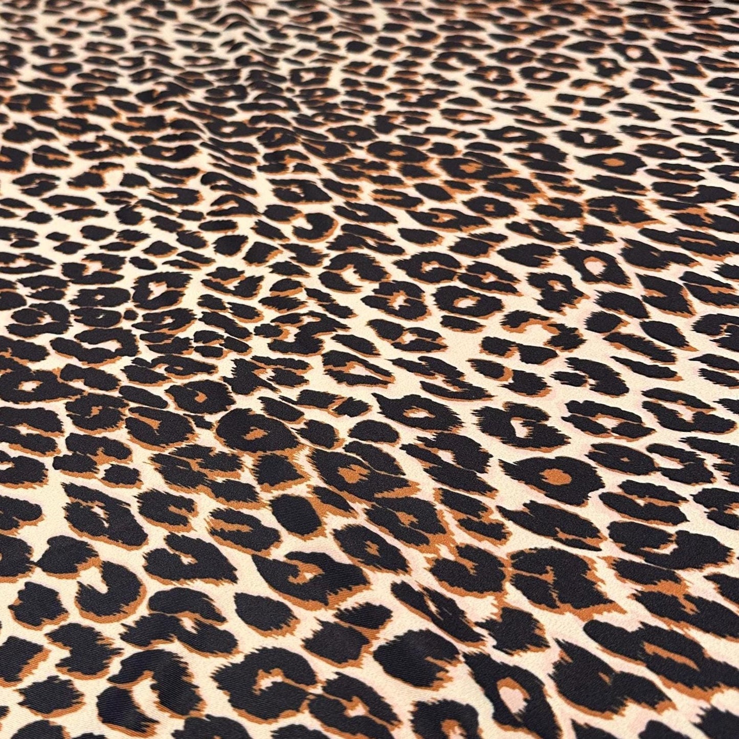 4 Way Stretch Print Nylon Spandex Fabric By The Yard Tricot Swim Wear Bikini Active Wear Brown Taupe Animal Cheetah Leopard Print