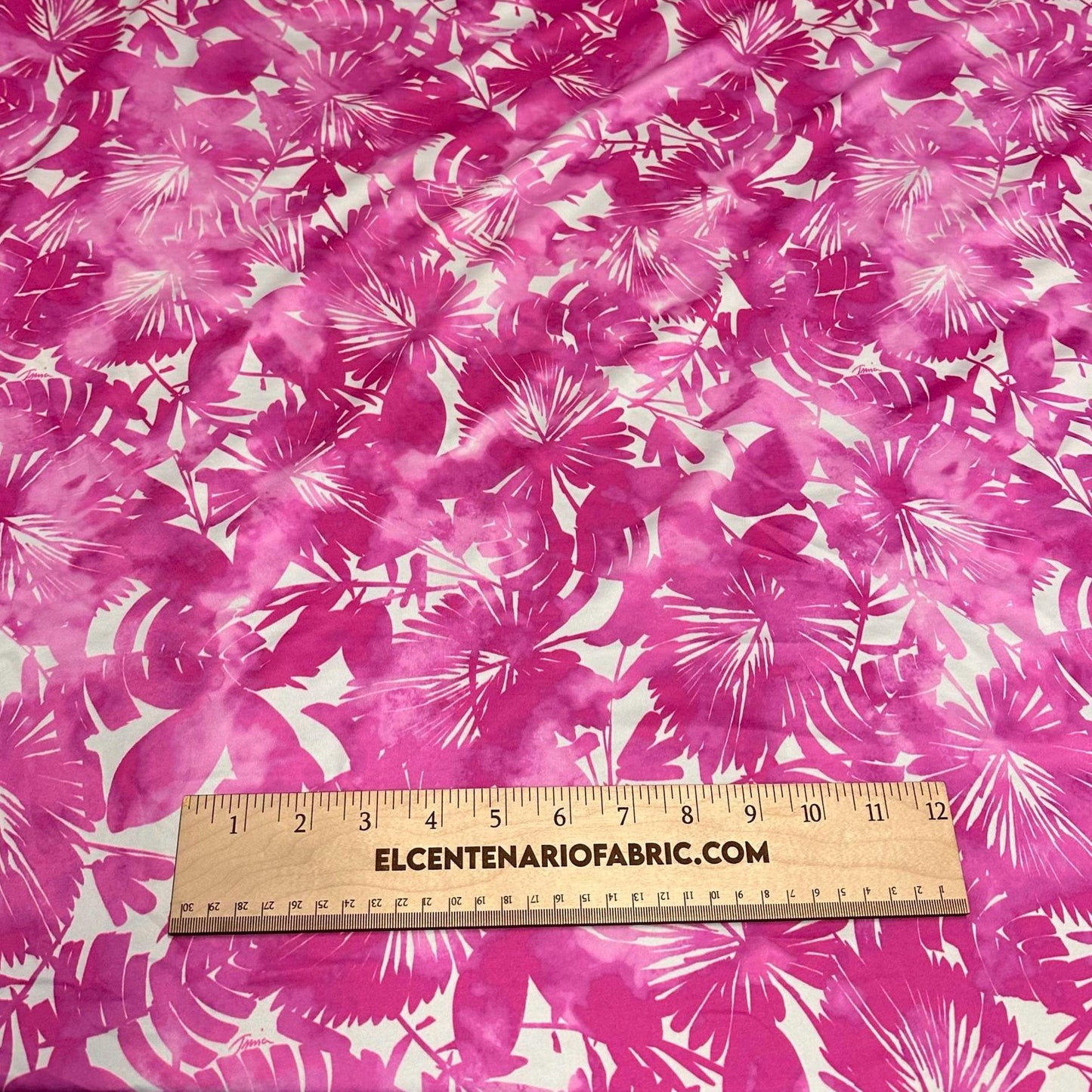 4 Way Stretch Assorted Print Nylon Spandex Fabric By The Yard Tricot Swim Wear Bikini Pink Tropical Palm Leaf Floral Tie Dye Print