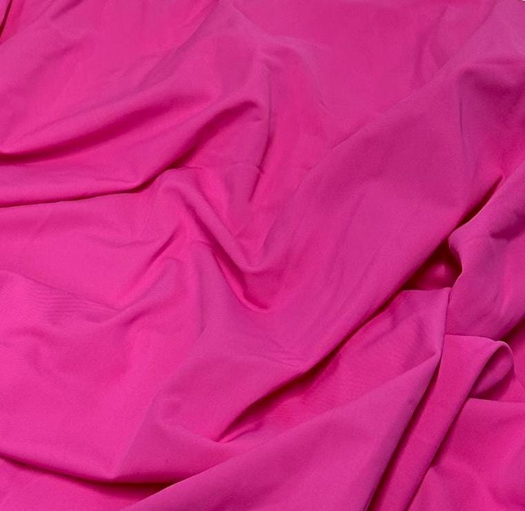 Nylon Spandex Tricot Solid Swimwear Activewear Fabric  By The Yard Fuchsia Hue