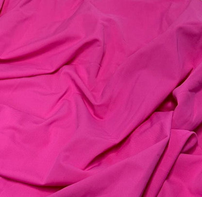 Nylon Spandex Tricot Solid Swimwear Activewear Fabric  By The Yard Fuchsia Hue