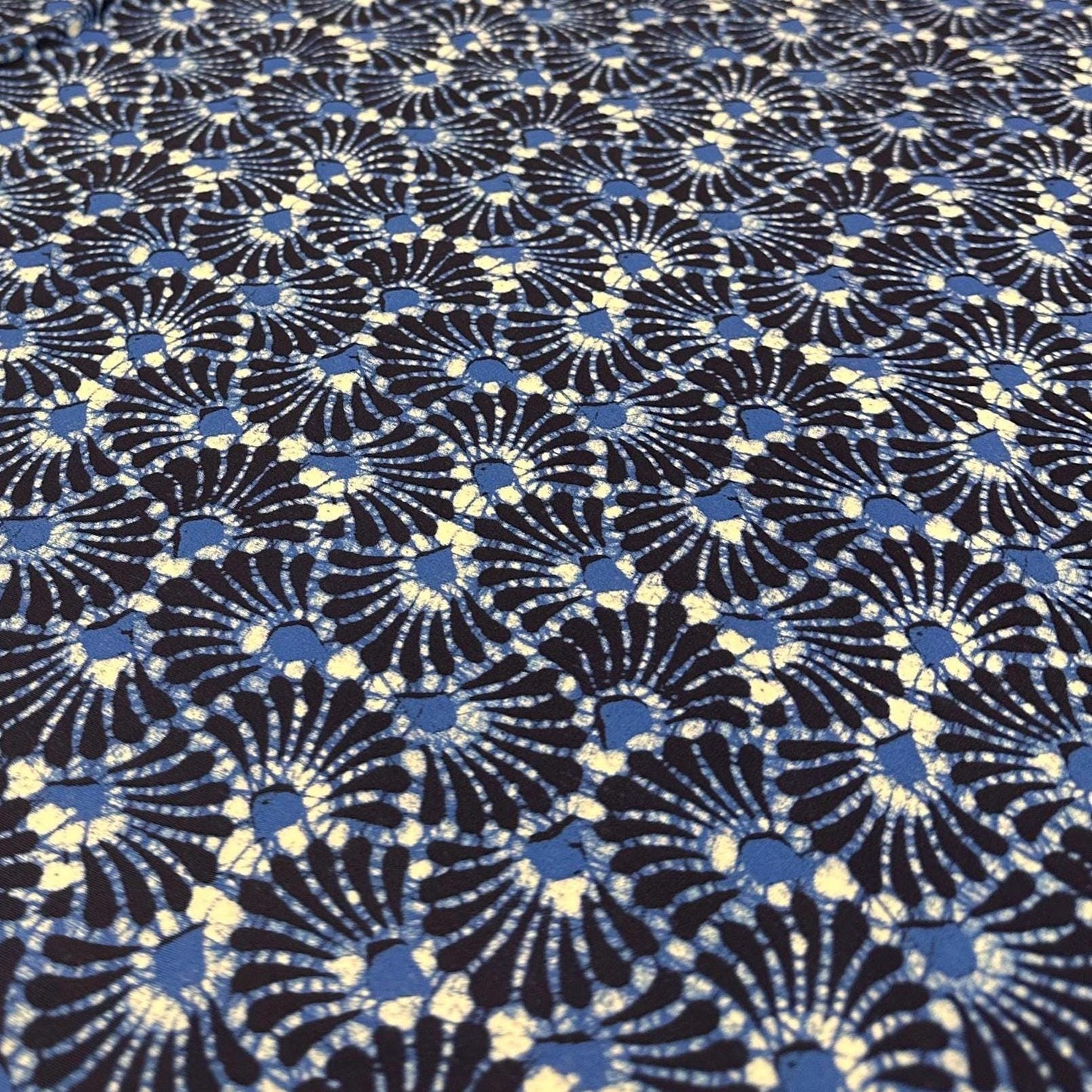 4 Way Stretch Print Nylon Spandex Fabric By The Yard Tricot Swim Wear Bikini Active Wear Geometric Assorted Abstract Shape Rustic Navy