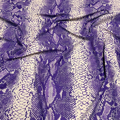 4 Way Stretch Print Nylon Spandex Fabric By The Yard Tricot Swim Wear Bikini Active Wear Snake Skin Reptile Anaconda Beige Tan Black