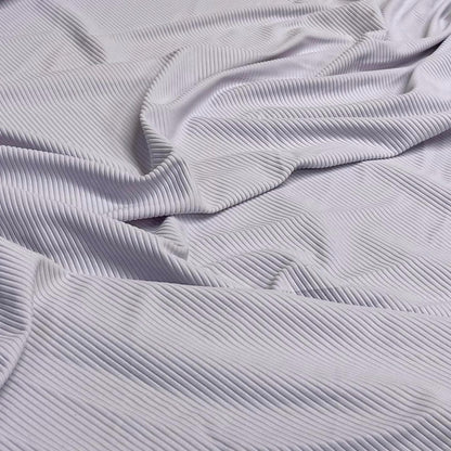 Premium 4-Way Stretch Ribbed Nylon Spandex Fabric for  Swimwear Fabric By The Yard Lt Lilac