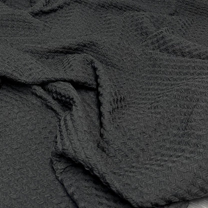 Herringbone Jacquard  Texture Knit Spandex Fabric By The Yard Bubble Knit Spandex Texture Knit