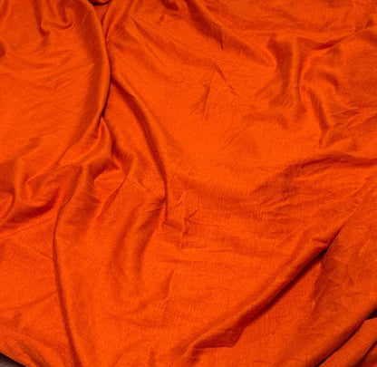 New Colors! 4-Way Stretch Bamboo Fabric| Soft Bamboo Spandex | Fabric By The Yard | For Dresses, Cardigans and Blouses | Orange Rust Color