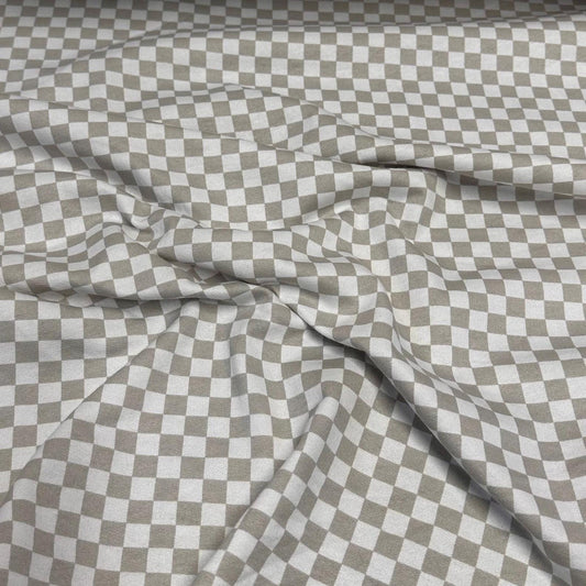 Premium 100% Cotton Fleece Checkered Print  Ultra Soft and Cozy Fabric for All Seasons Sweatshirt Joggers