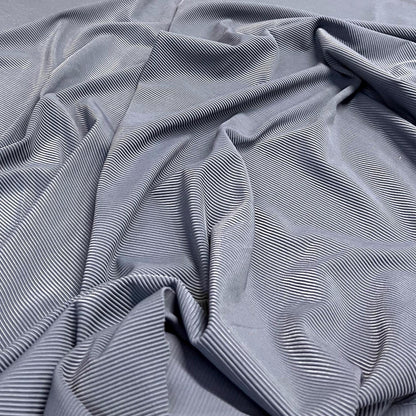 Premium 4-Way Stretch Ribbed Nylon Spandex Fabric for  Swimwear Fabric By The Yard Cement