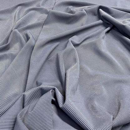 Premium 4-Way Stretch Ribbed Nylon Spandex Fabric for  Swimwear Fabric By The Yard Cement