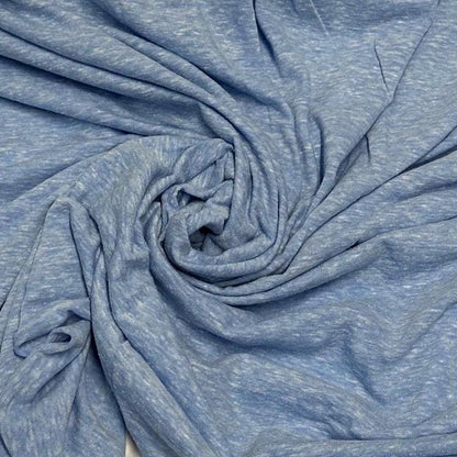 Tri Blend Poly Cotton Knit Jersey Fabric By The Yard