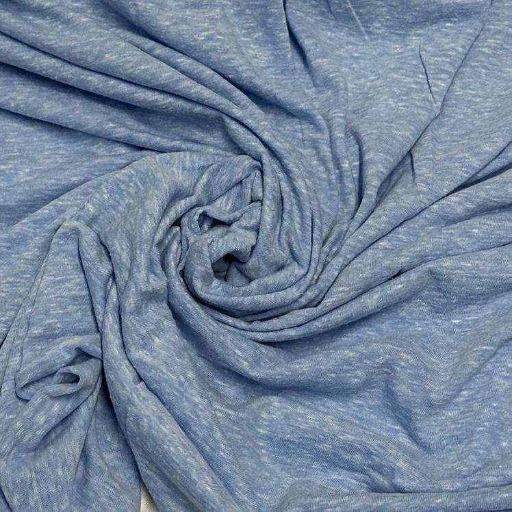 Tri Blend Poly Cotton Knit Jersey Fabric By The Yard