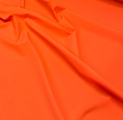 Nylon Spandex Tricot Solid Swimwear Activewear Fabric  By The Yard Orange Coral Hues