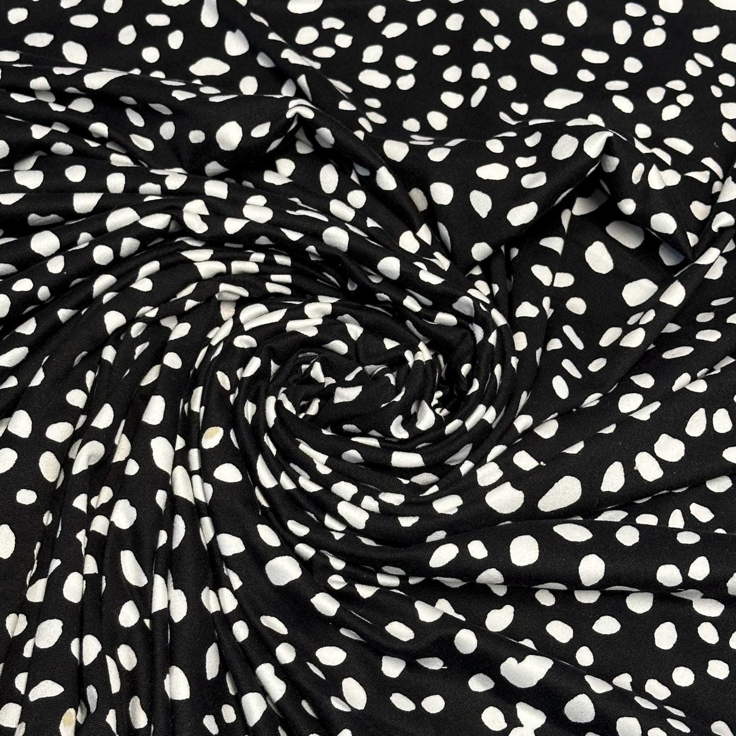 DBP Double Brushed Poly Spandex Print Assorted Dot Polka Dot Print By The Yard