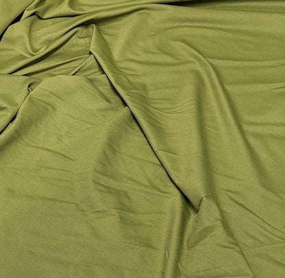 Nylon Spandex Tricot Solid Swimwear Activewear Fabric  By The Yard  Olive Color Hue